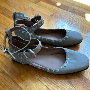 Free People Mystic Mary Jane Double Strap Flats